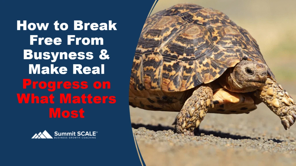 how to make progress on what really matters