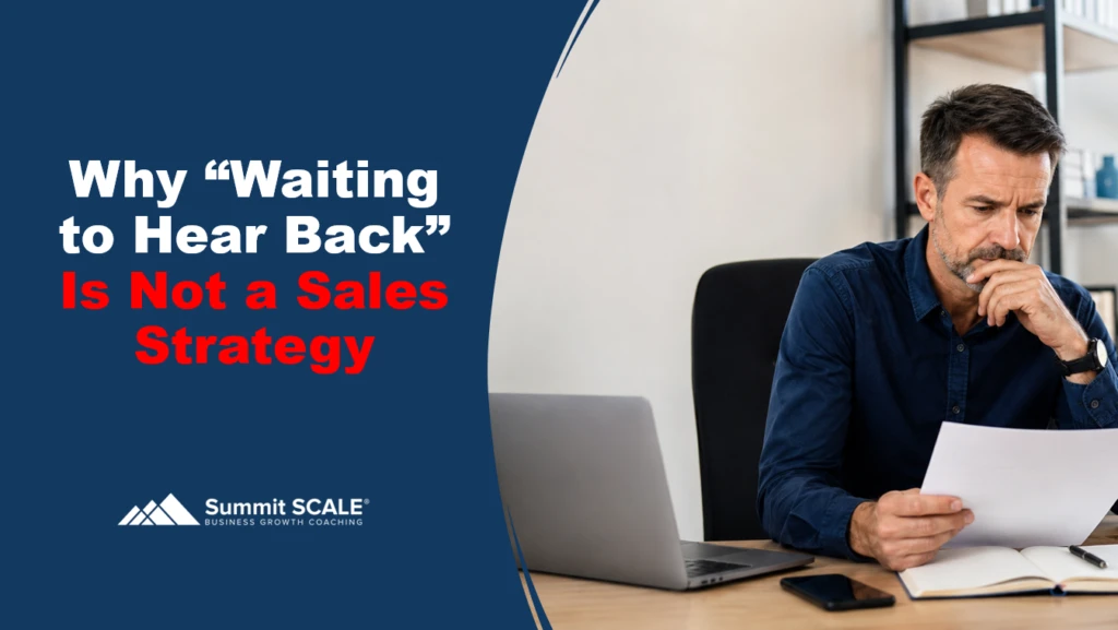 waiting to hear back is not a sales strategy