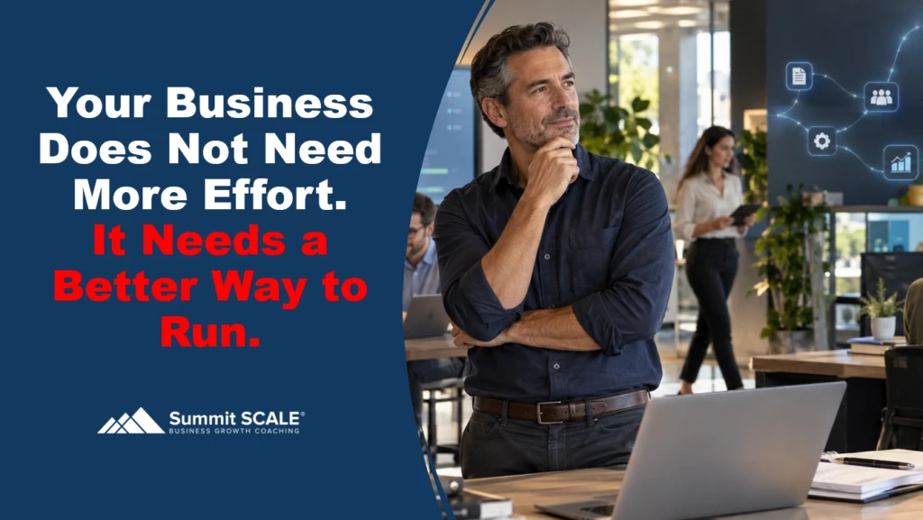Business owner using practical AI and better-designed systems to reduce owner dependency and improve how an SME runs.